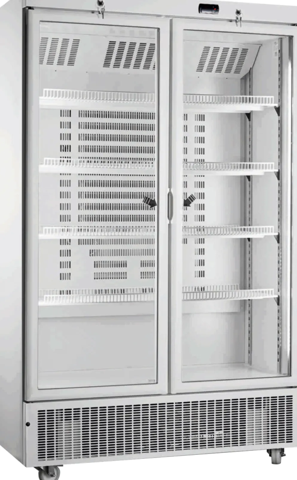 KBS Glastürkühlschrank KU 850 G mit Drehtüren, 765L