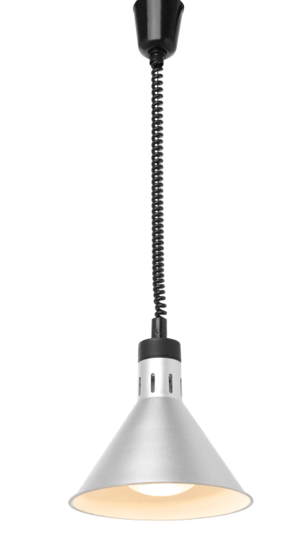 KBS Infrarot Heizlampe Silber eloxiert inkl. Leuchtmittel