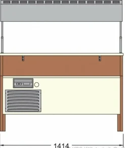 KBS Salatbar, Frühstücks- und Dessertbuffet Proxima 4 M, 4x GN 1/1