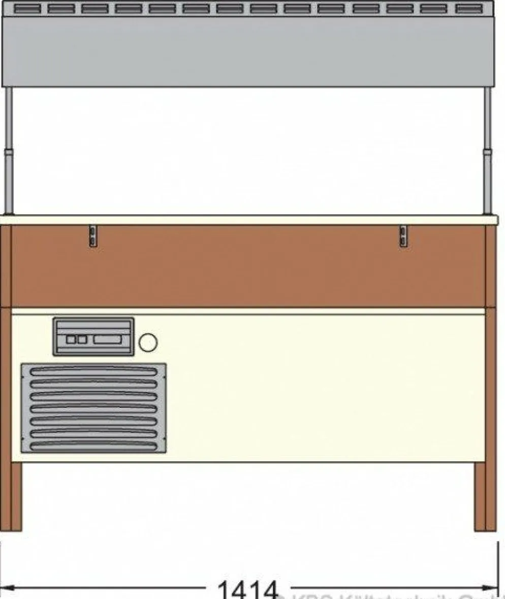 KBS Salatbar, Frühstücks- und Dessertbuffet Proxima 4 M, 4x GN 1/1