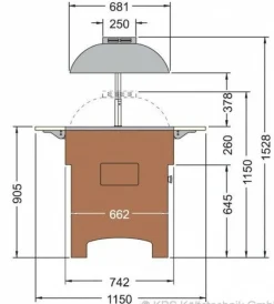 KBS Salatbar, Frühstücks- und Dessertbuffet Proxima 6 M, 6x GN 1/1