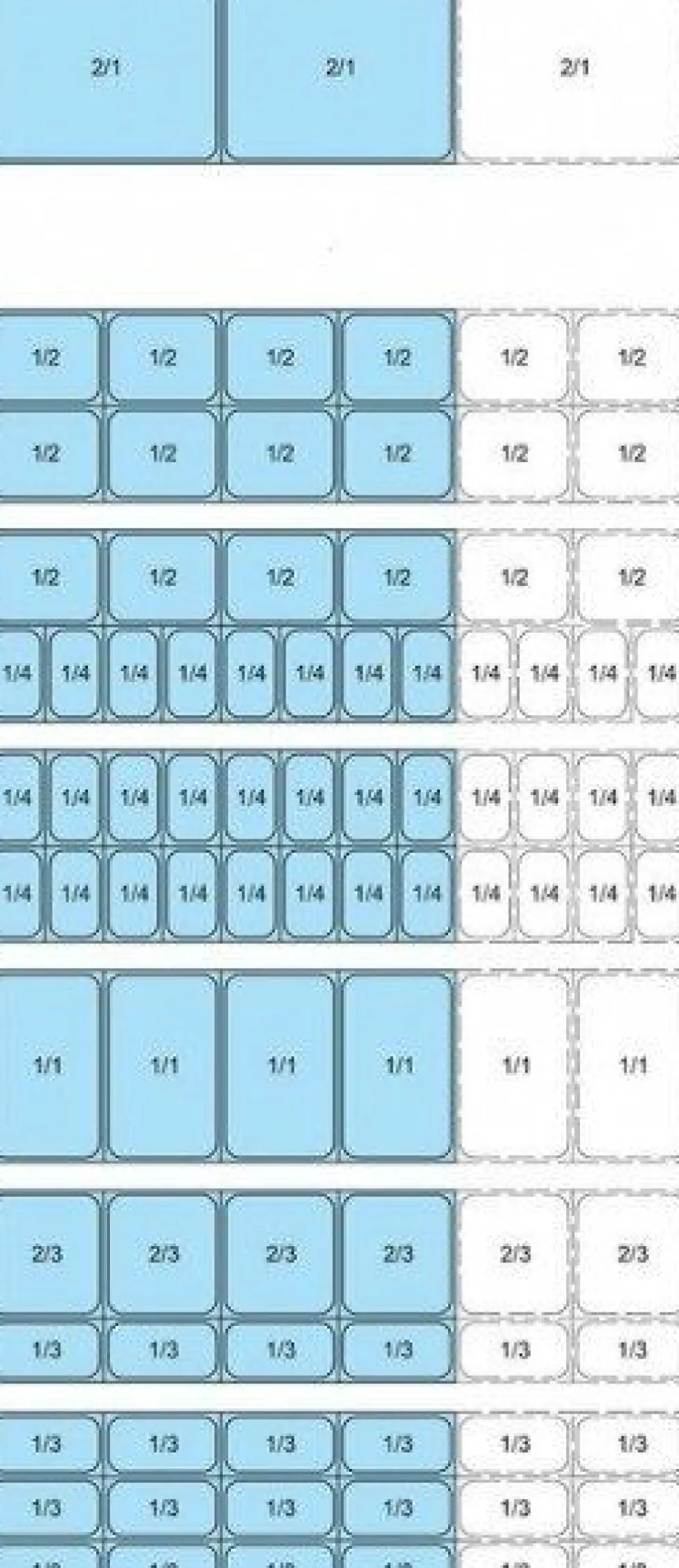 KBS Salatbar, Frühstücks- und Dessertbuffet Proxima 6 M, 6x GN 1/1