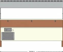 KBS Salatbar, Frühstücks- und Dessertbuffet Proxima 6 M, 6x GN 1/1