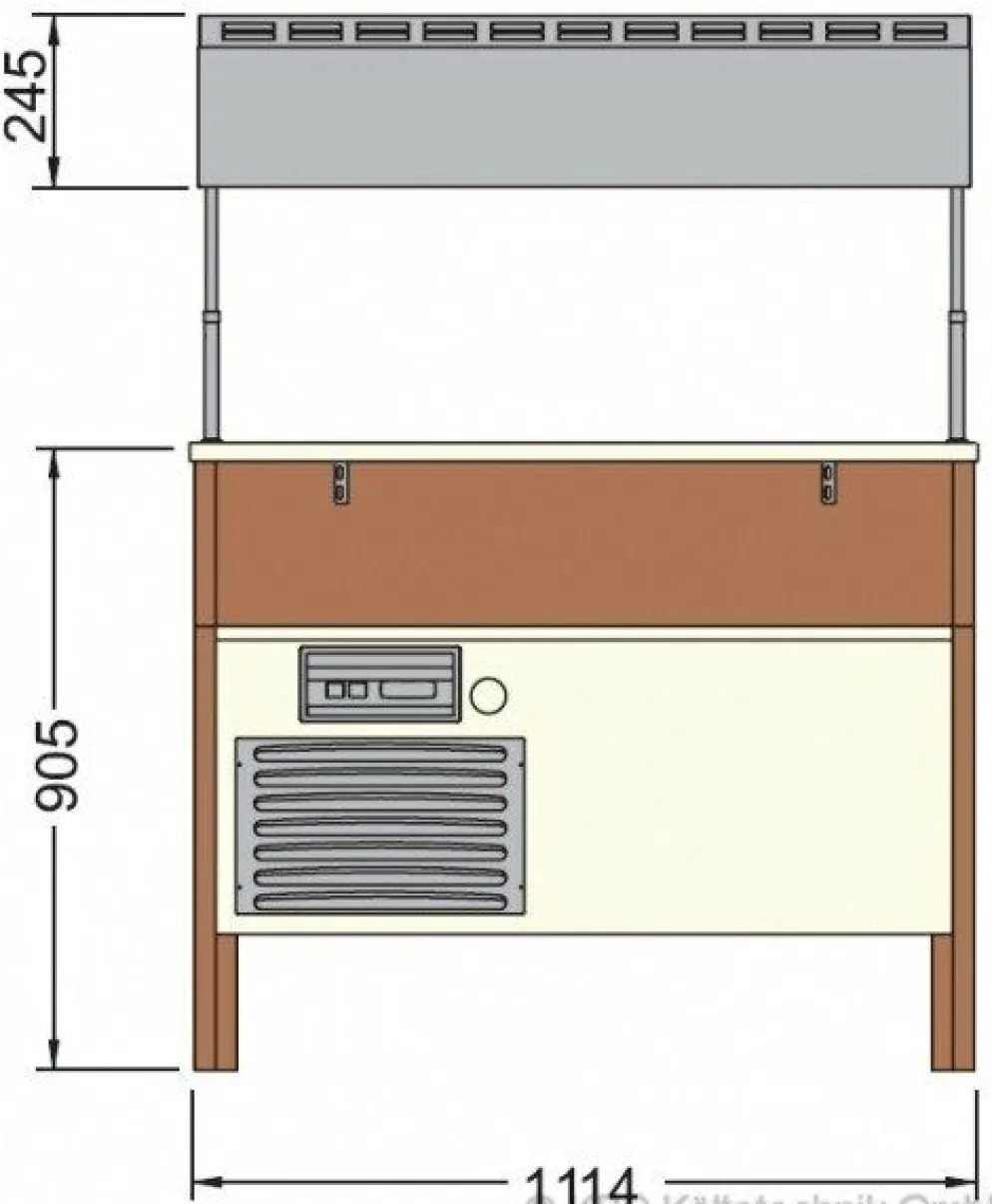 KBS Salatbar, Frühstücks- und Dessertbuffet Proxima 3 M, 3x GN 1/1