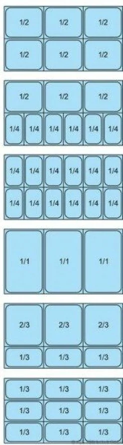 KBS Salatbar, Frühstücks- und Dessertbuffet Proxima 3 M, 3x GN 1/1