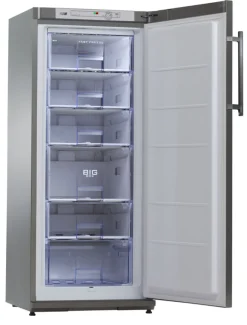 KBS Tiefkühlschrank TK 221 silver, 600x650x1450mm