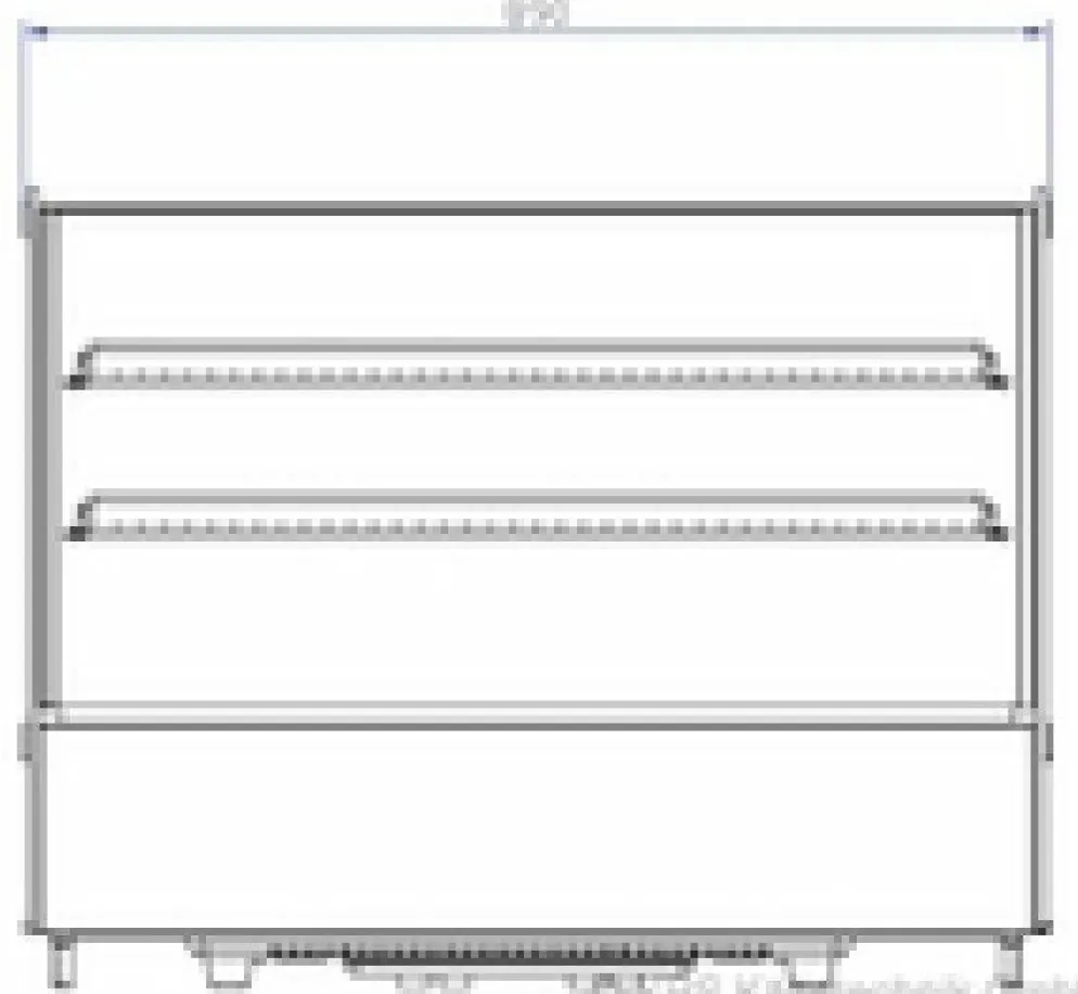 KBS Tischkühlvitrine mit LED Beleuchtung ASV 900, 874 x 570 x 686 mm