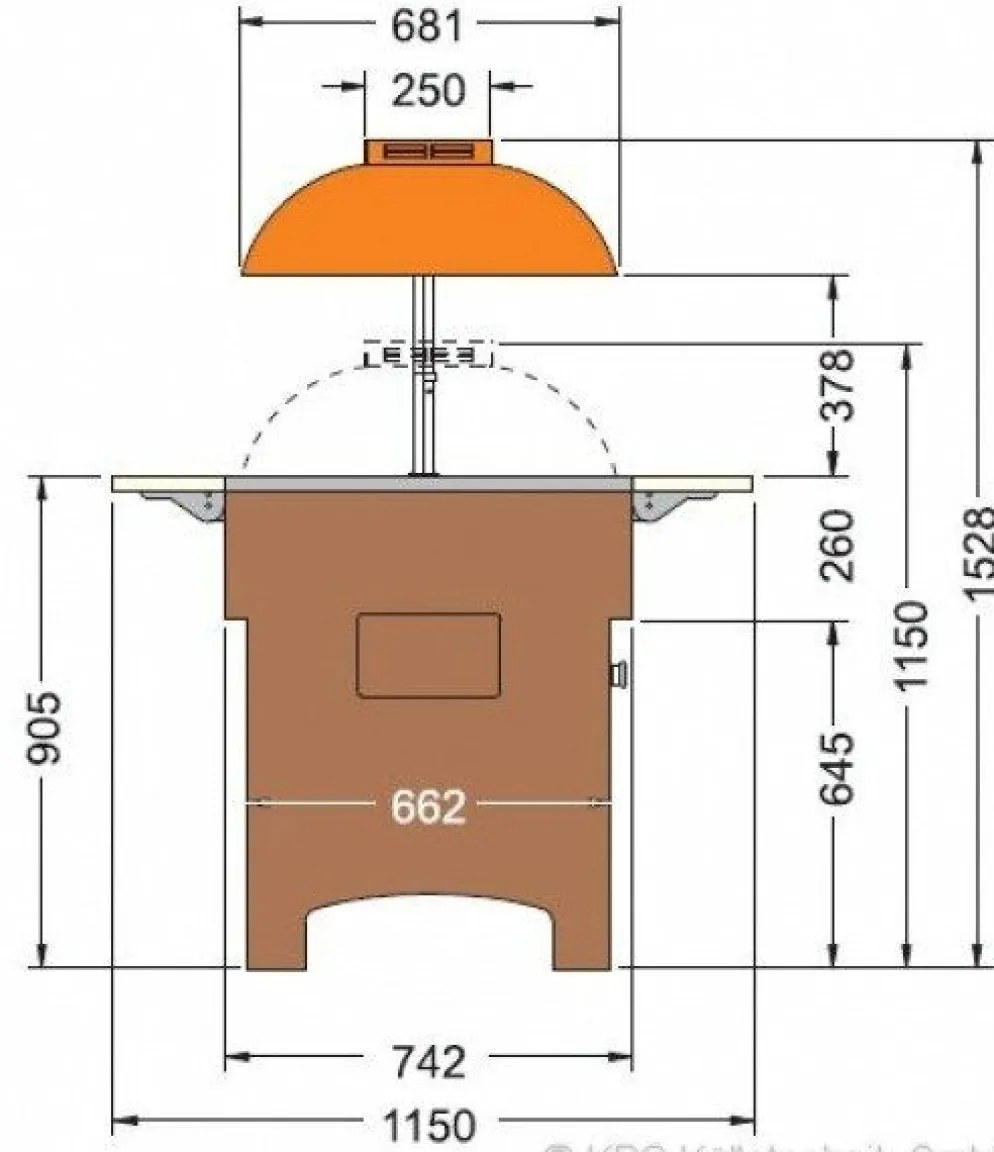 KBS Wärmebuffet Bain-Marie Proxima 6 M, elektrische Haubenbetätigung