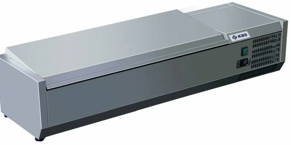 Kühlaufsatz RX 1210 mit CNS Deckel, 1200x395x280 mm, 4x GN 1/3