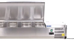 Kühlaufsatz RX 1410 mit CNS Deckel, 1400x395x280 mm, 5x GN 1/3
