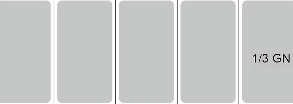 Kühlaufsatz RX 1410 mit CNS Deckel, 1400x395x280 mm, 5x GN 1/3