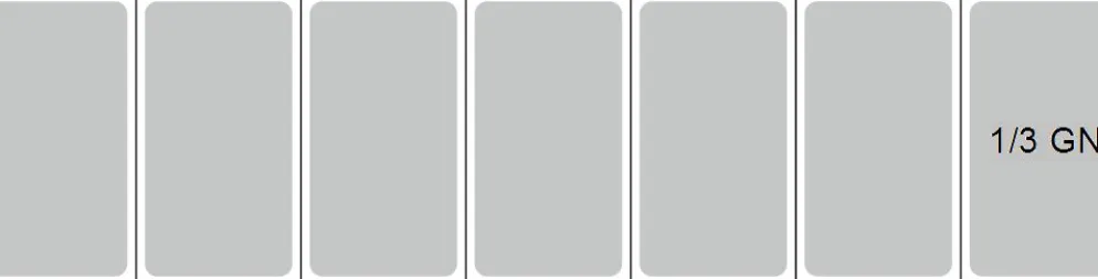 Kühlaufsatz RX 1610 mit CNS Deckel, 1600x395x280 mm, 7x GN 1/3
