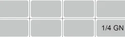 Kühlaufsatz RX 1600, 1600x395x435 mm, für 7x GN 1/3