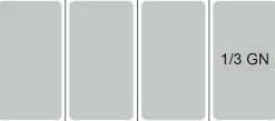 Kühlaufsatz RX 1200, 1200x395x435 mm, für 4x GN 1/3