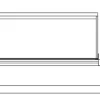 Kühlaufsatzvitrine für 6x GN 1/4, Breite 1400x340 mm, mit Edelstahldeckel