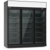 Kühlschrank 3 Glastüren Schwarz Ins-1530R Bl 1530 L, 1880X710X2092mm
