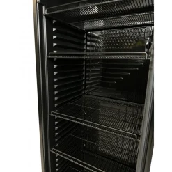 Kühlschrank 1 Glastür Schwarz 382 L, Türanschlag rechts, Breite 595mm
