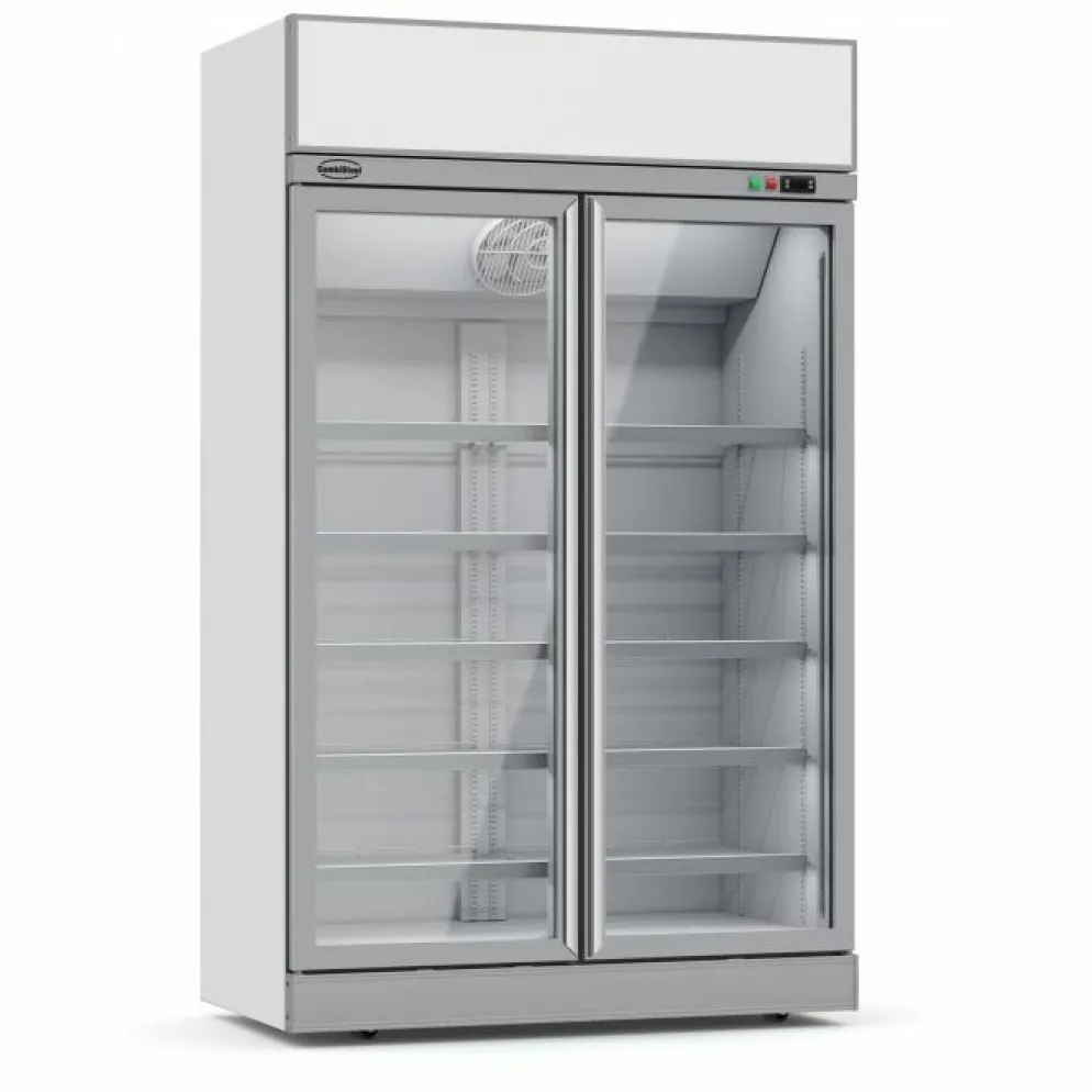 Kühlschrank INS-1000R mit 2 Glastüren 1000 L, Breite 1253mm
