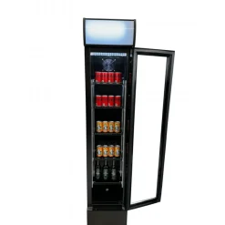 Kühlschrank mit Glastür Small schwarz 105 L, 360x422x1880mm