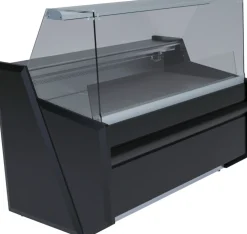 Kühltheke Kühlvitrine Nika 2000, Länge 2050 mm, Schwarz
