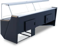 Kühltheke PICO statische Kühlung grün schwarz 1500x860x1220mm