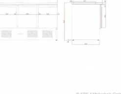 Kühltisch KTM 302, 1370x700x875 mm - GN 1/1