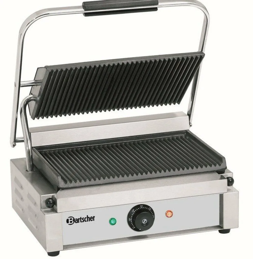 Kontaktgrill “Panini” große Grillfläche, Grillplatten gerillt