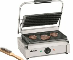 Kontaktgrill “Panini” große Grillfläche, Grillplatten gerillt