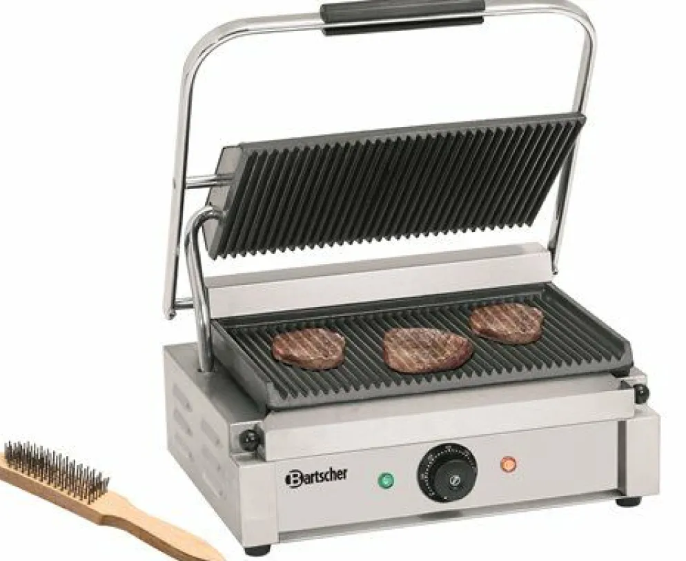 Kontaktgrill “Panini” große Grillfläche, Grillplatten gerillt