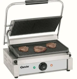 Kontaktgrill “Panini” große Grillfläche, Grillplatten gerillt