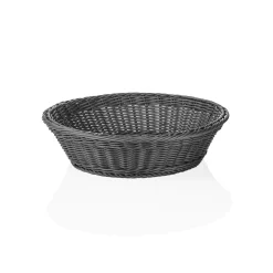 Korb WEAVER PRO Systemkörbe, Ø 37 cm, Höhe 9 cm, grau, Polypropylen