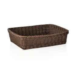 Korb WEAVER PRO Systemkörbe, 40 x 30 x 10 cm, braun, Polypropylen