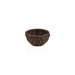 Korb WEAVER PRO Tischkörbe, Ø 16 cm, Höhe 8 cm, braun, Polypropylen