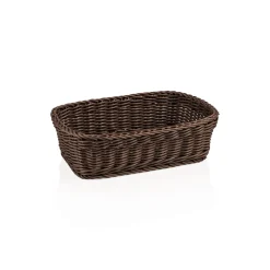 Korb WEAVER PRO Tischkörbe, 31 x 21 x 9 cm, braun, Polypropylen
