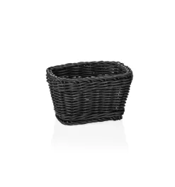 Korb WEAVER PRO Tischkörbe, 17 x 11 x 9 cm, schwarz, Polypropylen