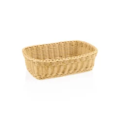 Korb WEAVER PRO Tischkörbe, 31 x 21 x 9 cm, hellbeige, Polypropylen