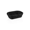 Korb WEAVER PRO Tischkörbe, 26,5 x 19 x 7 cm, schwarz, Polypropylen