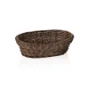 Korb WEAVER PRO Tischkörbe, 25 x 19 x 6,5 cm, oval, braun, Polypropylen