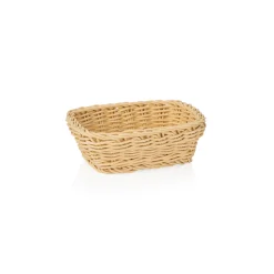 Korb WEAVER PRO Tischkörbe, 19 x 13 x 6 cm, hellbeige, Polypropylen