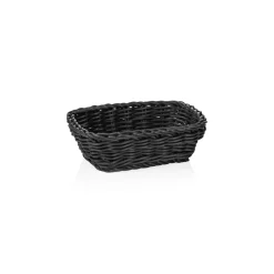 Korb WEAVER PRO Tischkörbe, 19 x 13 x 6 cm, schwarz, Polypropylen