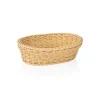 Korb WEAVER PRO Tischkörbe, 25 x 19 x 6,5 cm, oval, hellbeige, Polypropylen