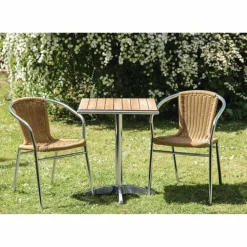 KRISTA Bistrotisch eckig mit Metallgestell 60x60 cm
