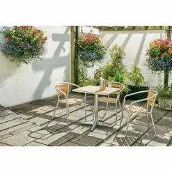 KRISTA Bistrotisch eckig mit Metallgestell 60x60 cm