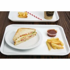Kristallon Fast Food-Tablett weiß 34,5 x 26,5cm