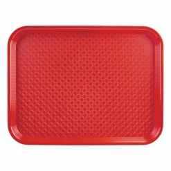Kristallon Fast-Food-Tablett rot 34,5 x 26,5cm