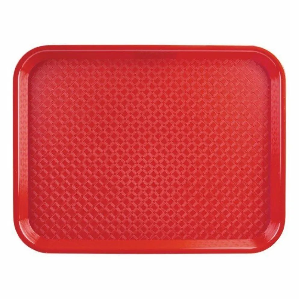 Kristallon Fast-Food-Tablett rot 34,5 x 26,5cm