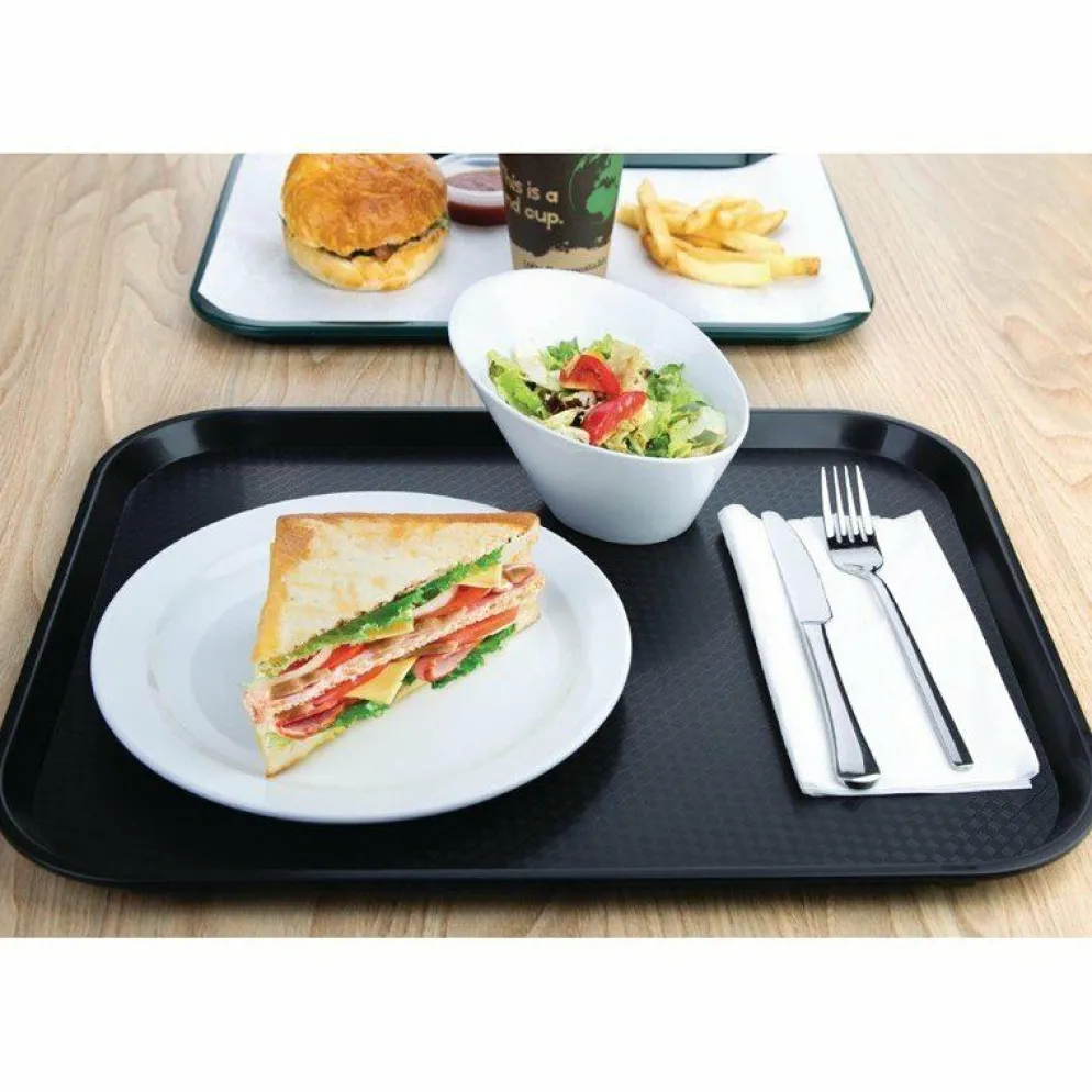 Kristallon Fast-Food-Tablett schwarz 45 x 35cm