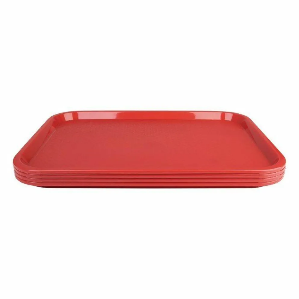 Kristallon Fast-Food-Tablett rot 41,5 x 30,5cm