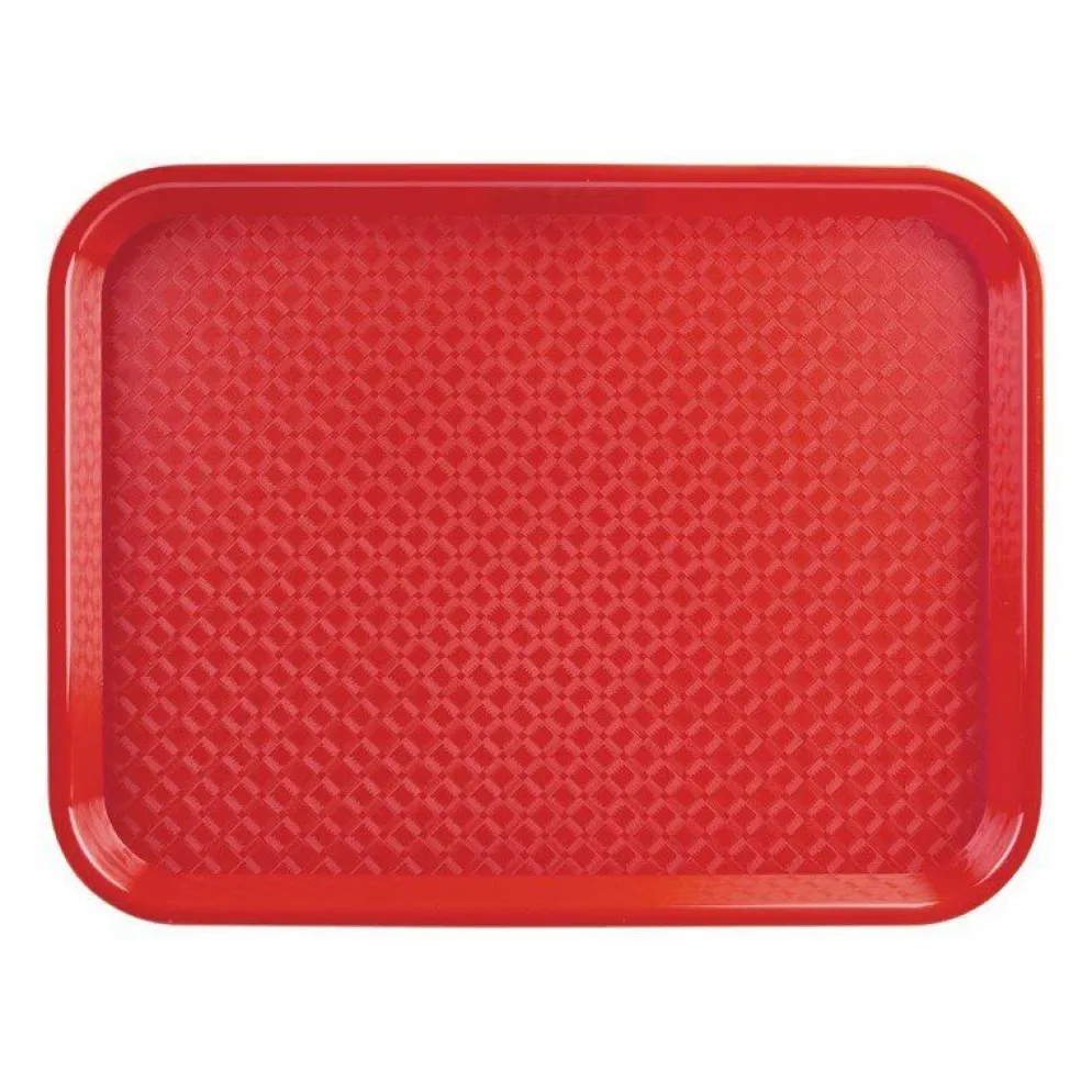 Kristallon Fast-Food-Tablett rot 45 x 35cm