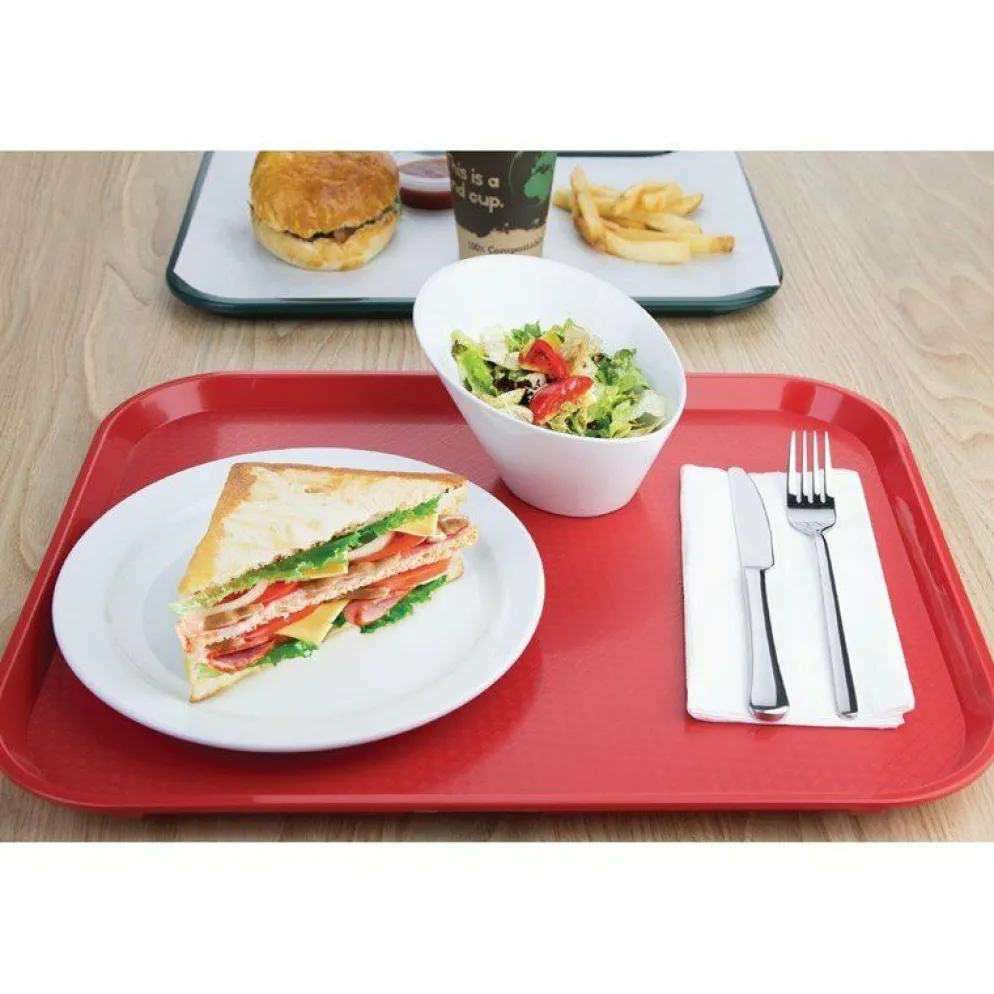 Kristallon Fast-Food-Tablett rot 45 x 35cm
